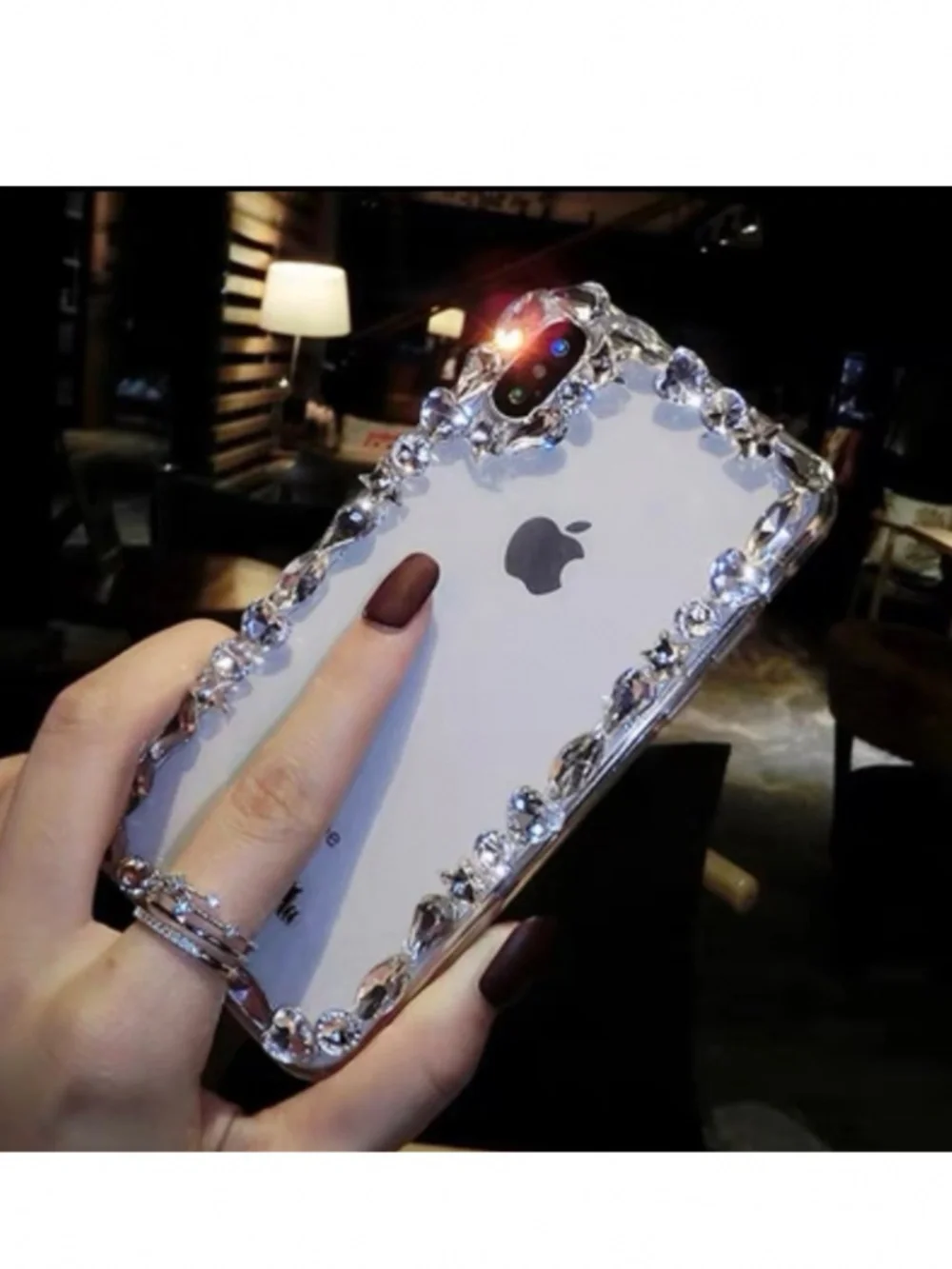 2 items.iPhone iphone12/12pro Luxury Bling rhinestones case, cute case